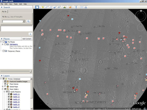 "Du lịch" trên mặt trăng với Google Earth, Vi tính-Internet, 