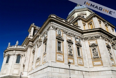 Apse area of Santa Maria Maggiore Basilica in Rome photo