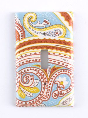 Fabric-covered light switch