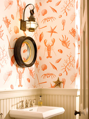 Lobster powder room