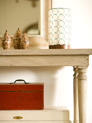 Flea market console table